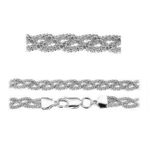 Coreana bracelet chain*sterling silver 925*PLE CORBD 1,8 3P (18 cm)