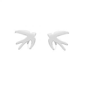 Birds earrings*sterling silver 925*KLS LKM-2613 - 0,50 9x9,5 mm (L+R)