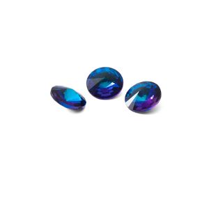 Round crystals 6mm, RIVOLI 6 MM GAVBARI SHIMMER BLUE
