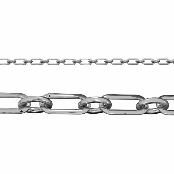 Anchor bulk chain*sterling silver 925*AF 100 1+1 3,6x8,6 mm (POLISHED)