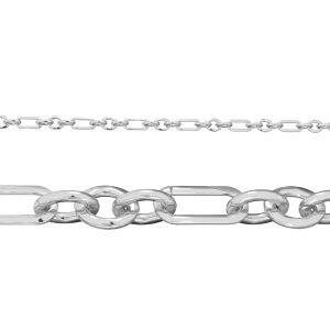 Anchor bulk chain*sterling silver 925*AF 100 3+1 3,6x8,6 mm (POLISHED)
