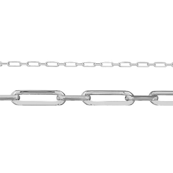 Anchor bulk chain*sterling silver 925*AFD 100 1+1 3,6x8,6 mm (POLISHED)