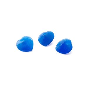 HEART blue jade 10 MM GAVBARI, semi-precious stone