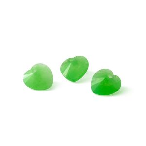HEART green jade 10 MM GAVBARI, semi-precious stone