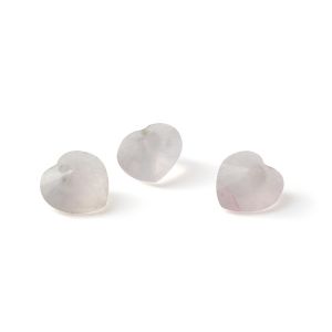 HEART rose quartz 10 MM GAVBARI, semi-precious stone
