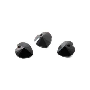 HEART black onyx 10 MM GAVBARI, semi-precious stone