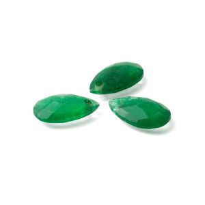 ALMOND dark green jade 16 MM GAVBARI, semi-precious stone