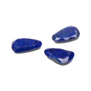 FLAT TEARDROP pendant, Lapis lazuli 16 MM GAVBARI, semi-precious stone
