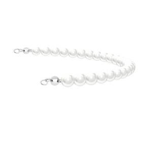 Module with 25 Gavbari seashell pearls 6mm*silver 925*EL 31 6x170 mm