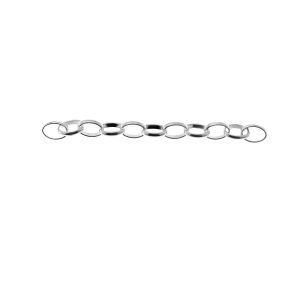 Chain 8 cm, sterling silver 925, ROLO OVAL 200 8 cm