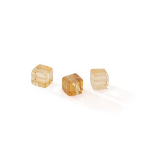 Cube citrine quartz 6 MM GAVBARI, semi-precious stone
