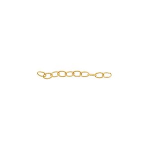 Short gold chain, extension for bracelet*Gold 585*SG-FAU 050 2,5x4 mm - 3 CM