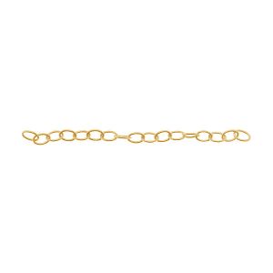 Short gold chain, extension for bracelet*Gold 585*SG-FAU 050 2,5x4 mm - 5 cm