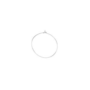 Round ear wire 17mm*sterling silver 925*BZ 22 0,8x15 mm