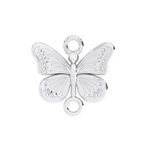 Butterfly pendant connector*sterling silver 925*ODL-00909 13x13,3 mm