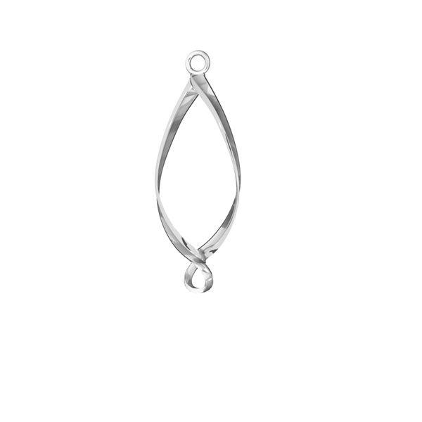 Spiral pendant*sterling silver 925*EARRING 023 10,5x28,5 mm