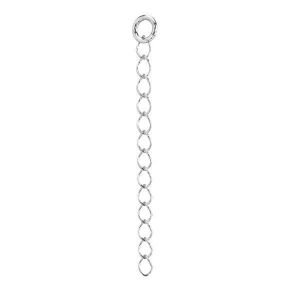 Rombo chain extension with jumpring*sterling silver 925*R1 50 50 mm