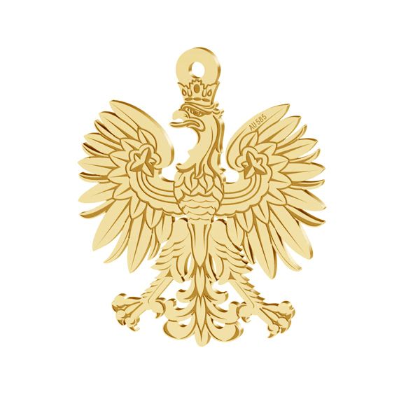Eagle pendant, gold 14K, LKZ-00471 - 0,30