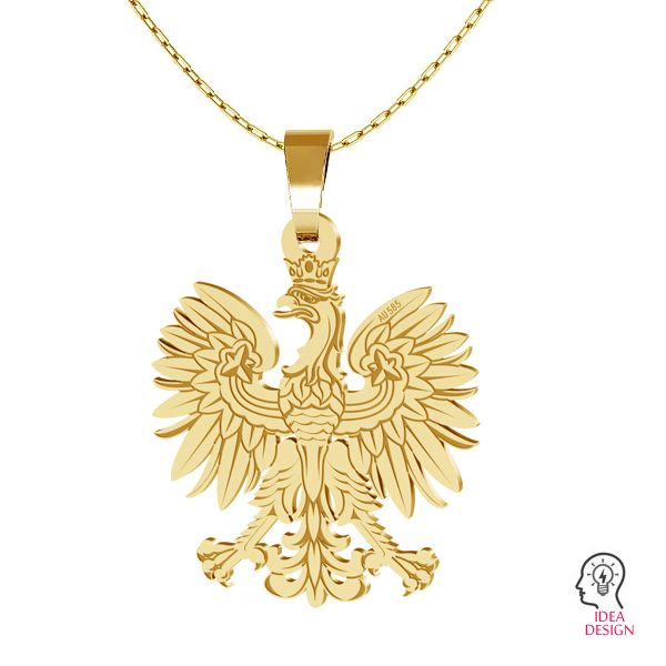 Eagle pendant, gold 14K, LKZ-00471 - 0,30