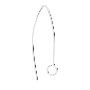 Marquise ear wire, sterling silver 925, BRY 4 0,7x17,2x27 mm