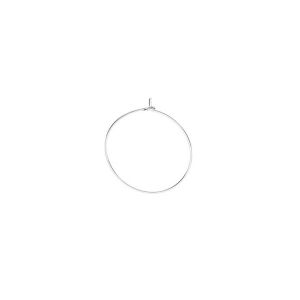 Round ear wire, sterling silver, BZ 14