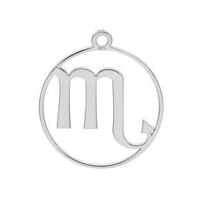 Scorpion zodiac pendant*sterling silver 925*LKM-3055 - 0,50 17x19,2 mm