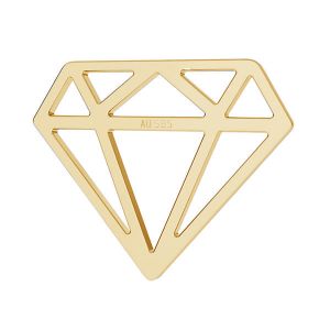 Diamond pendant*gold 585*LKZ14K-50116 - 0,30 12,8x15,5 mm