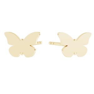 Earrings - butterfly*gold 585 14K*KLS LKZ14K-50114 5,4x8 mm - 0,30 mm