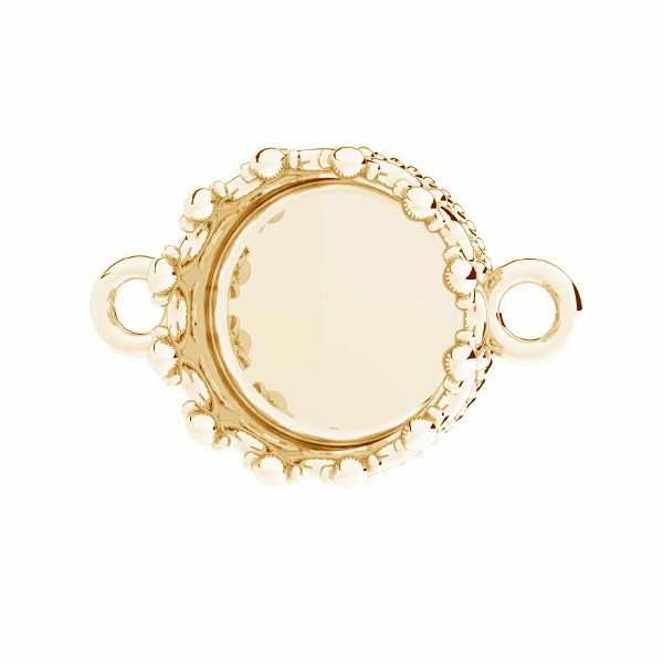Round pendant connecting for resin, crown*sterling silver 925*CON 1 ODL-00681 