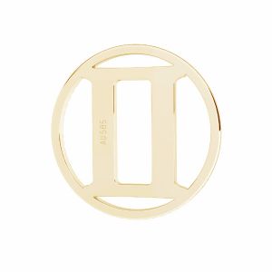 Gemini zodiac pendant*gold 585 14K*LKZ14K-50180 - 0,30 12x12 mm