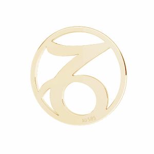 Capricorn zodiac pendant*gold 585 14K*LKZ14K-50182 - 0,30 12x12 mm