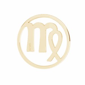 Virgo zodiac pendant*gold 585 14K*LKZ14K-50184 - 0,30 12x12 mm