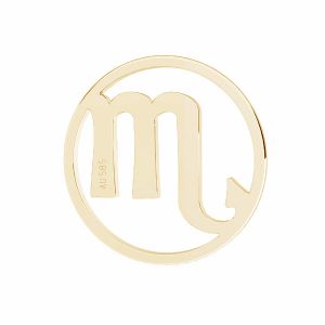 Scorpion zodiac pendant*gold 585 14K*LKZ14K-50187 - 0,30 12x12 mm