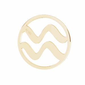 Aquarius zodiac pendant*gold 585 14K*LKZ14K-50190 - 0,30 12x12 mm