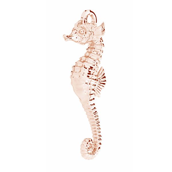 Seahorse pendant, sterling silver 925, ODL-00945 9,2x26 mm