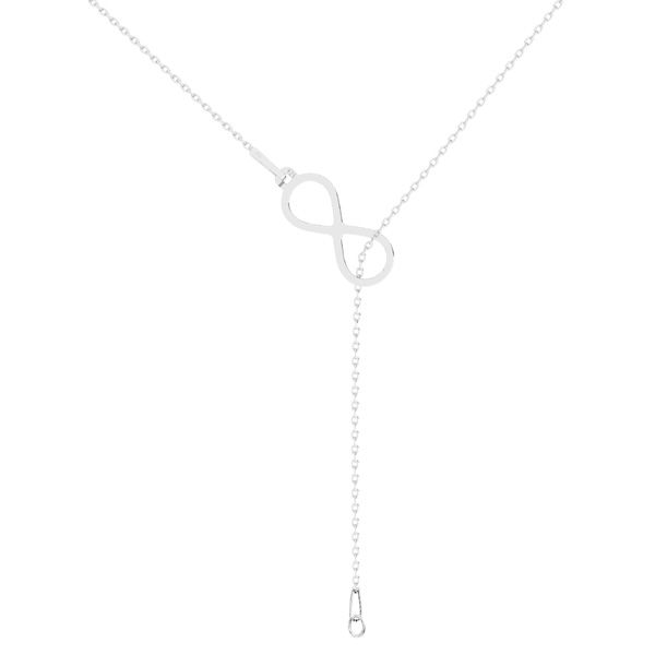 Necklace base with infinity symbol*sterling silver 925*CHAIN 61 (A 030)