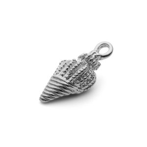 Shell pendant*sterling silver 925*ODL-00770 7,7x17,7 mm