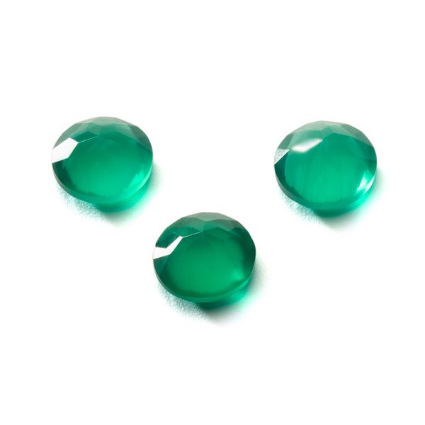 Round stone, green onyx 5 mm GAVBARI, semi-precious stone