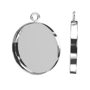 Pendant for resin 18 mm*sterling silver 925*CON1 FMG-R 2,7x18 mm