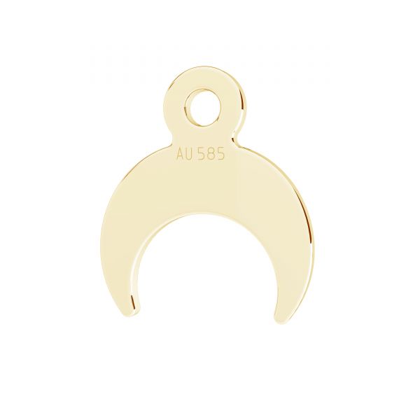 Moon mini pendant*gold 585 14K*LKZ14K-50198 - 0,30 7,5x8,6 mm