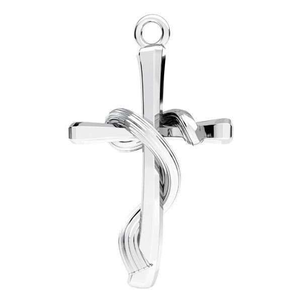 Crucifix dagger pendant, sterling silver 925, ODL-00603