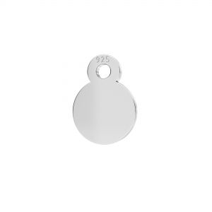 Heart mini pendant, sterling silver, LKM-2335 - 0,50