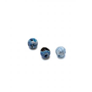 ROUND bead stone, Blue fire agate 6 MM GAVBARI, semi-precious stone