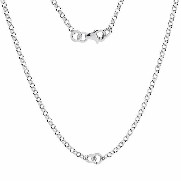 Necklace base, sterling silver 925, S-CHAIN 29 (ROLO OVAL 0,35X0,60)