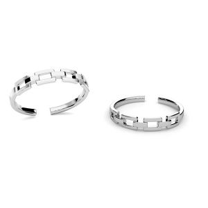Ring - universal size, sterling silver 925, U-RING ODL-01057 3,2x17 mm