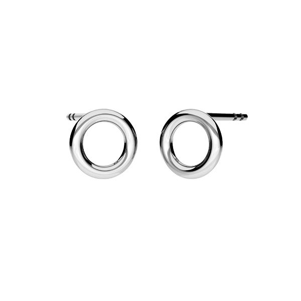 Circle post earrings, sterling siver 925, KLS-31 1,3x3,5 mm