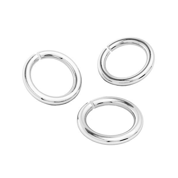 KC-0,50x2,00 - Open jump rings, sterling silver 925