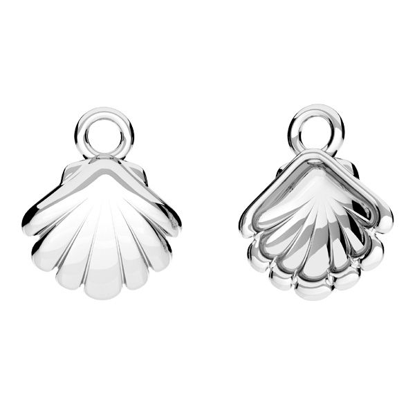 Shell pendant*sterling silver 925*ODL-01100 10x12 mm