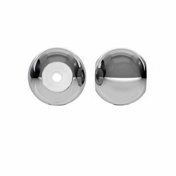 Ball spacer stopper with silicon 4 mm, sterling silver 925, SL 3 1,8x4 mm