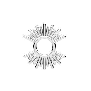 Sun pendant, sterling silver 925, ODL-01088 12x13 mm